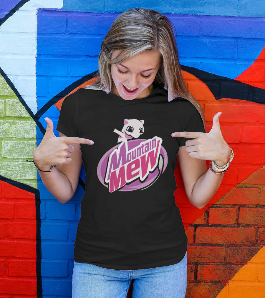 Mountain Mew Pokemon Go Mewtwo Parody Mountain Dew T-Shirt