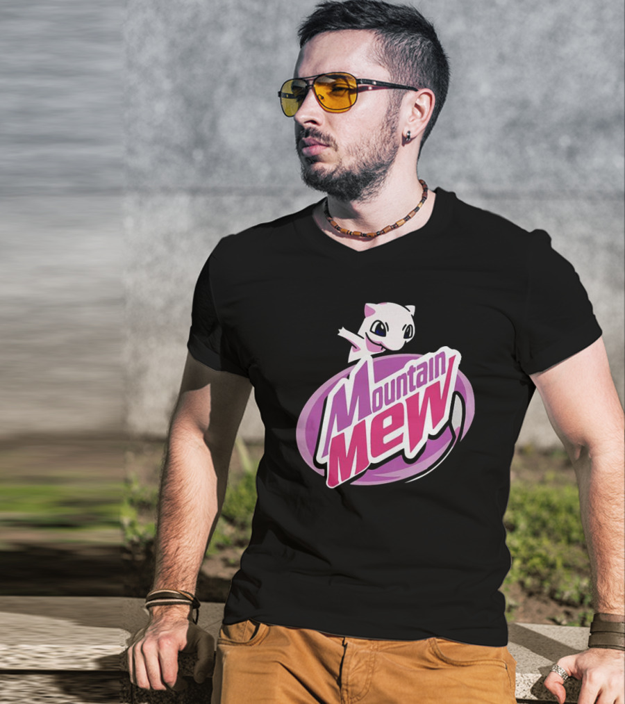 Mountain Mew Pokemon Go Mewtwo Parody Mountain Dew T-Shirt