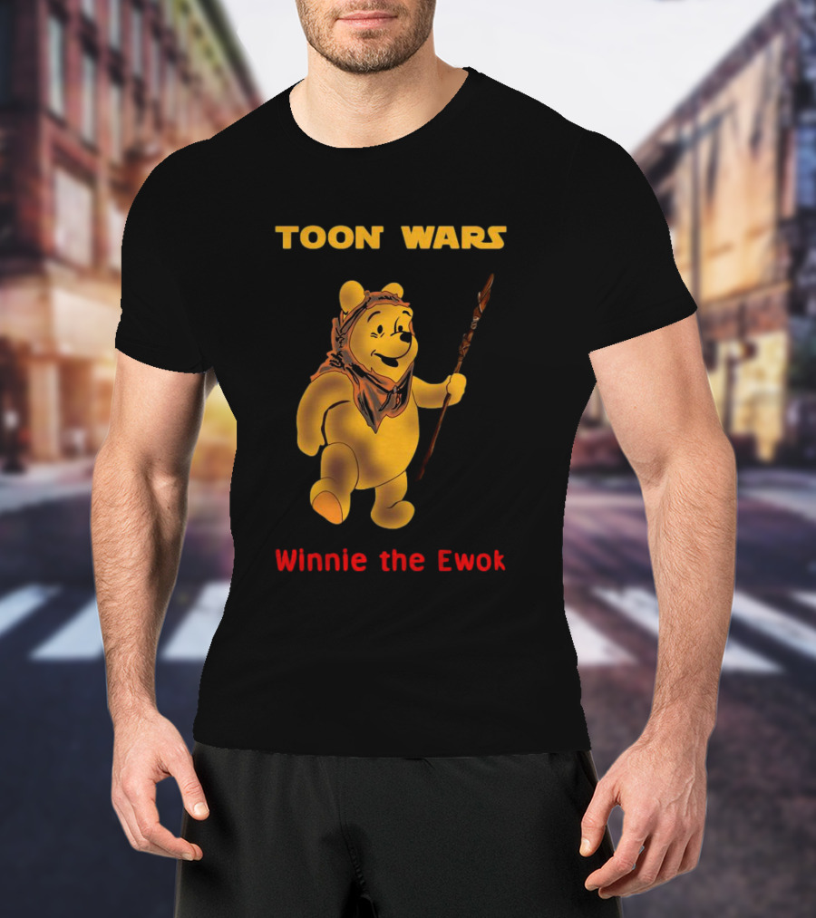 Toon Wars Winnie The Ewok Pooh Bear T-Shirt