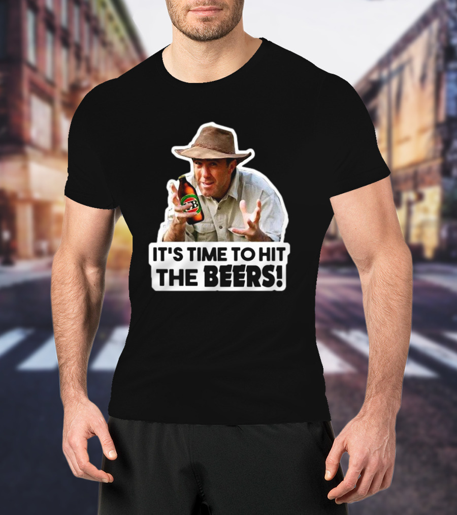 Russell Coight It's Time To Hit The Beers Beer Bottle Hat T-Shirt