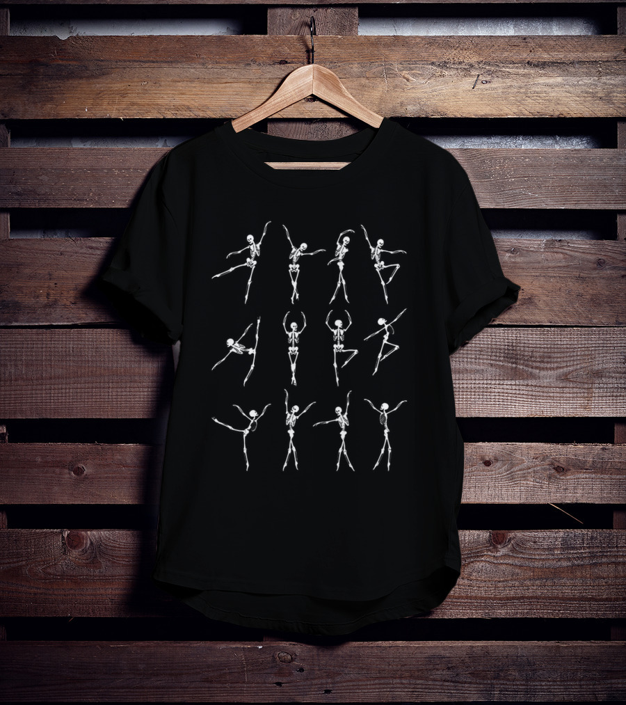 Skeletons Dance Ballet Moves T-Shirt