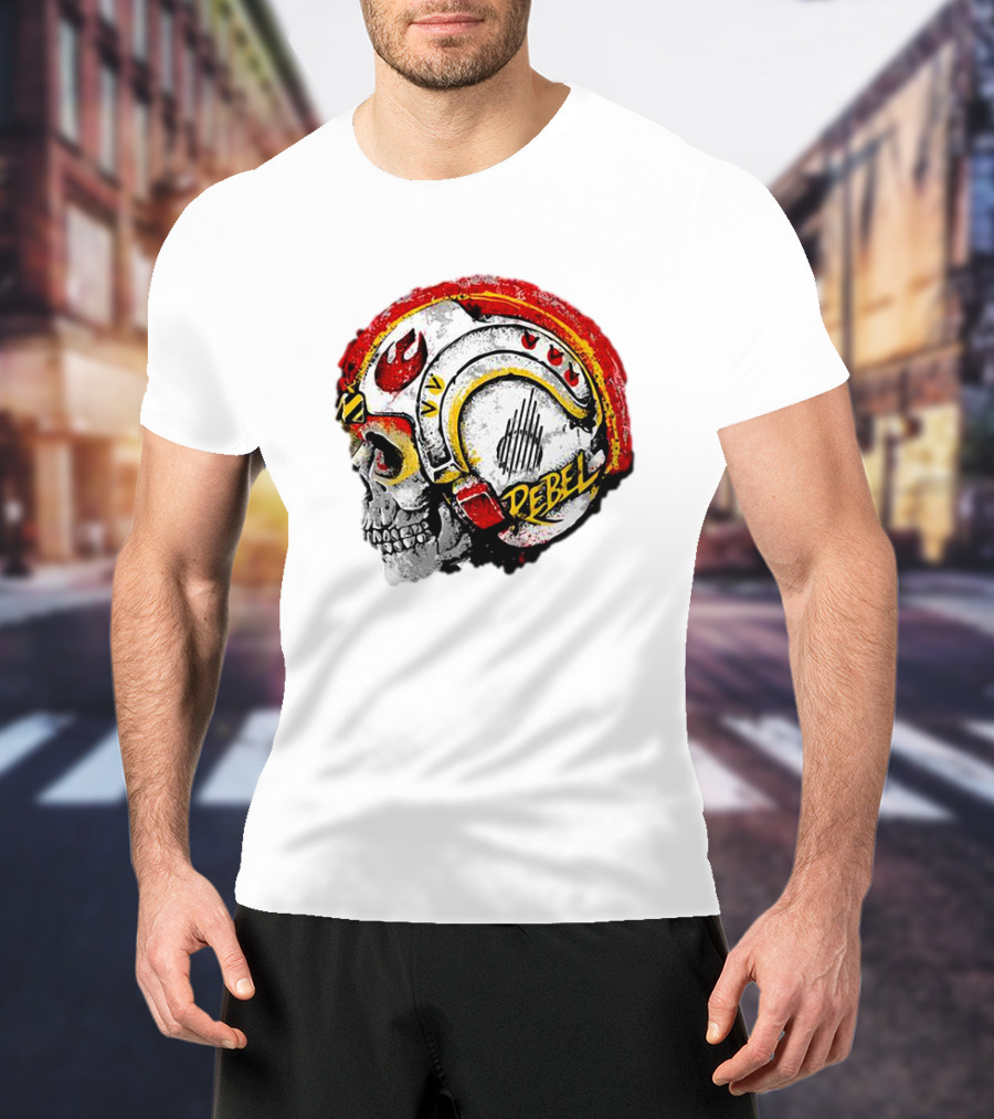 Star Wars Rebel Skull Helmet T-Shirt