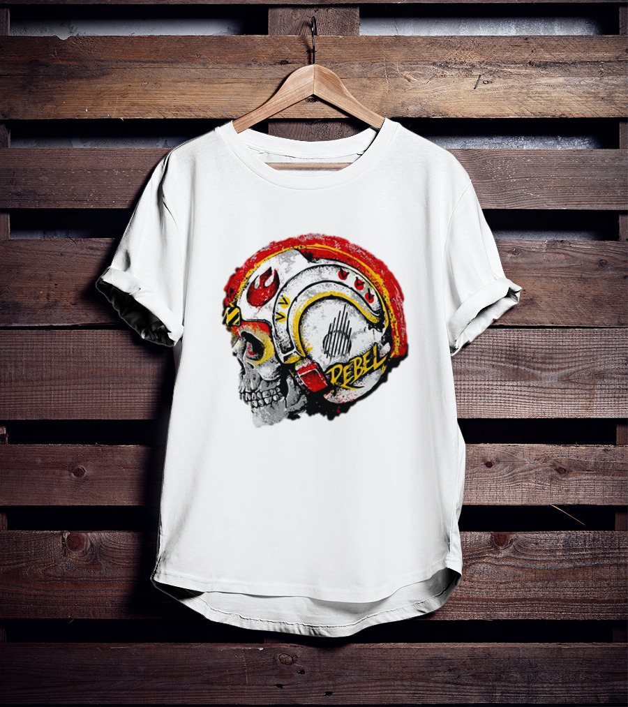 Star Wars Rebel Skull Helmet T-Shirt
