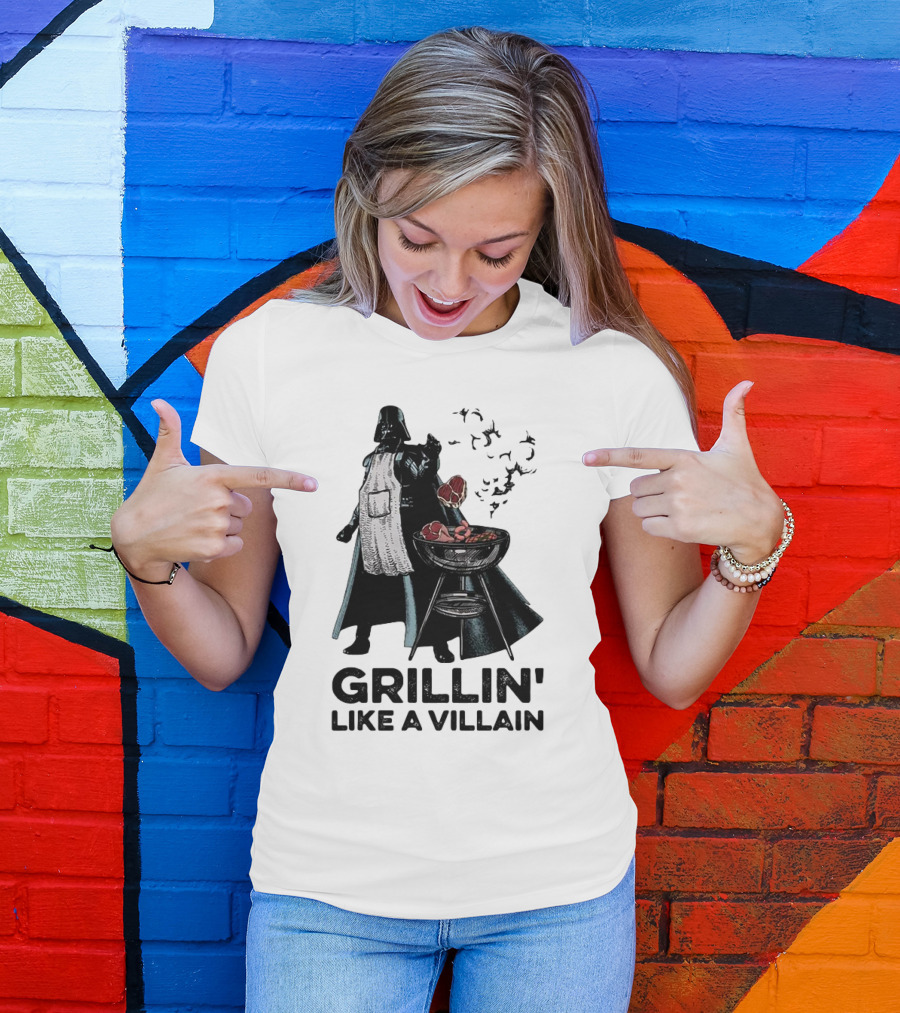 Star Wars Grillin' Like A Villain Darth Vader BBQ Scene T-Shirt