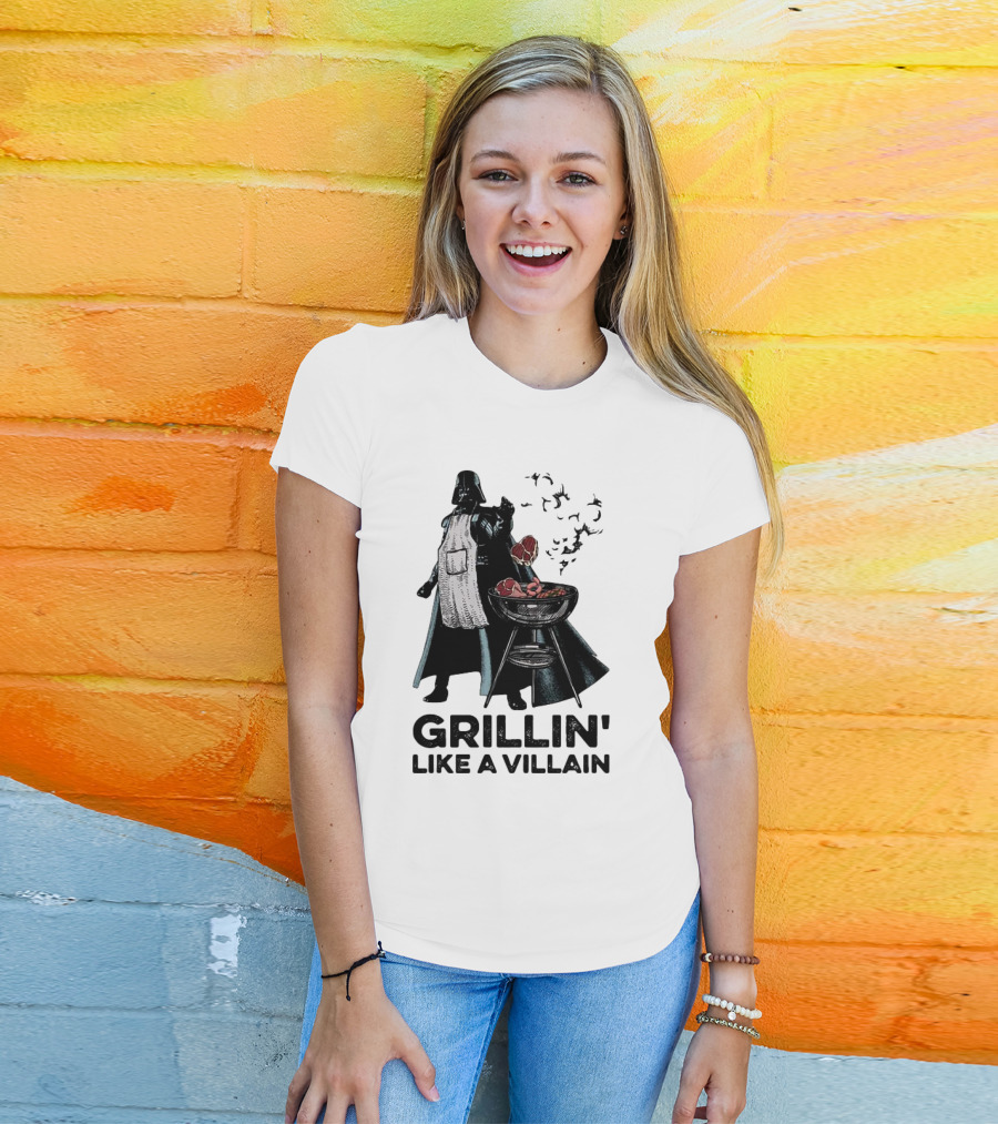 Star Wars Grillin' Like A Villain Darth Vader BBQ Scene T-Shirt