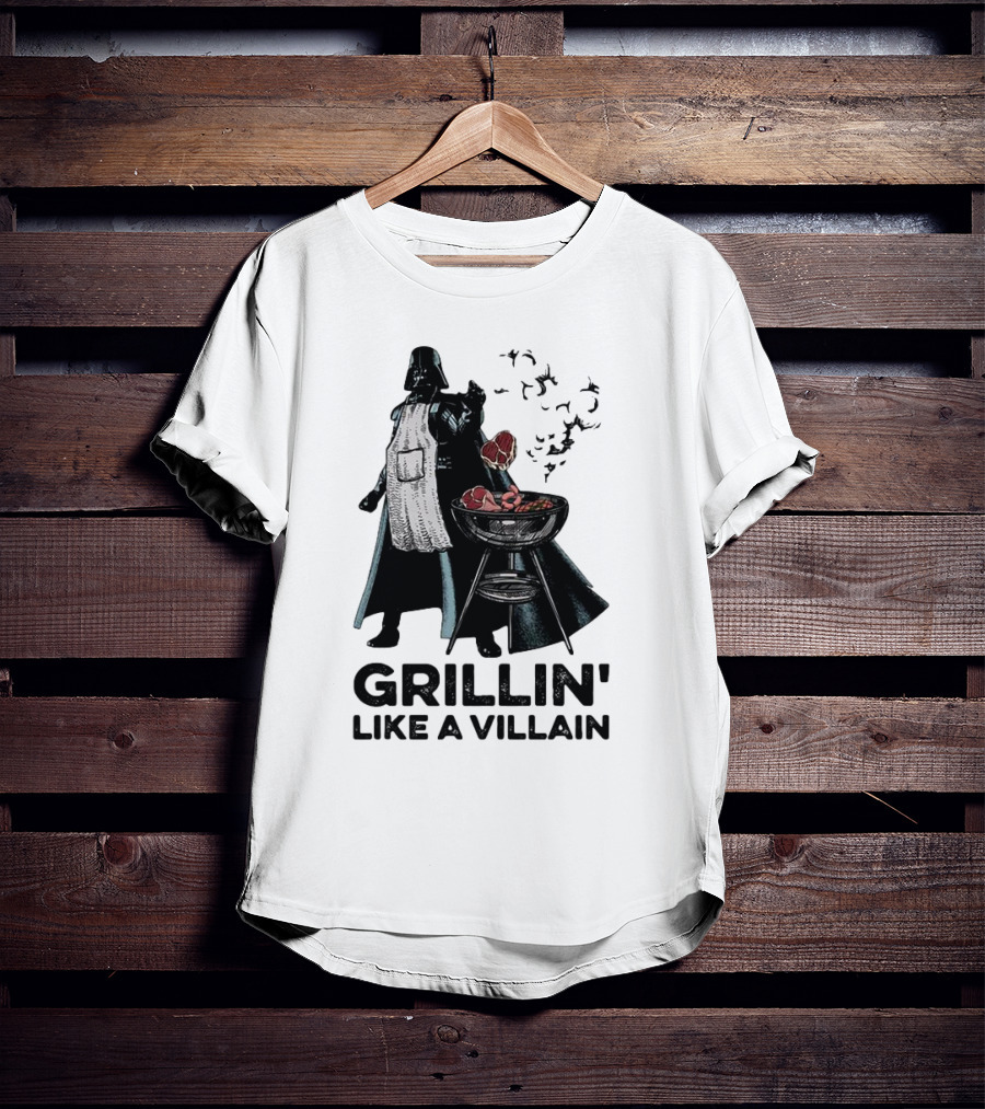 Star Wars Grillin' Like A Villain Darth Vader BBQ Scene T-Shirt