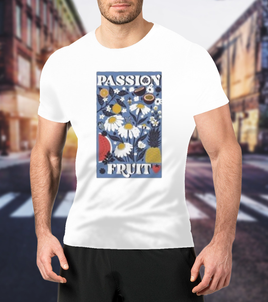 PASSION FRUIT Floral Charm With Passion Fruit And Pineapple T-Shirt