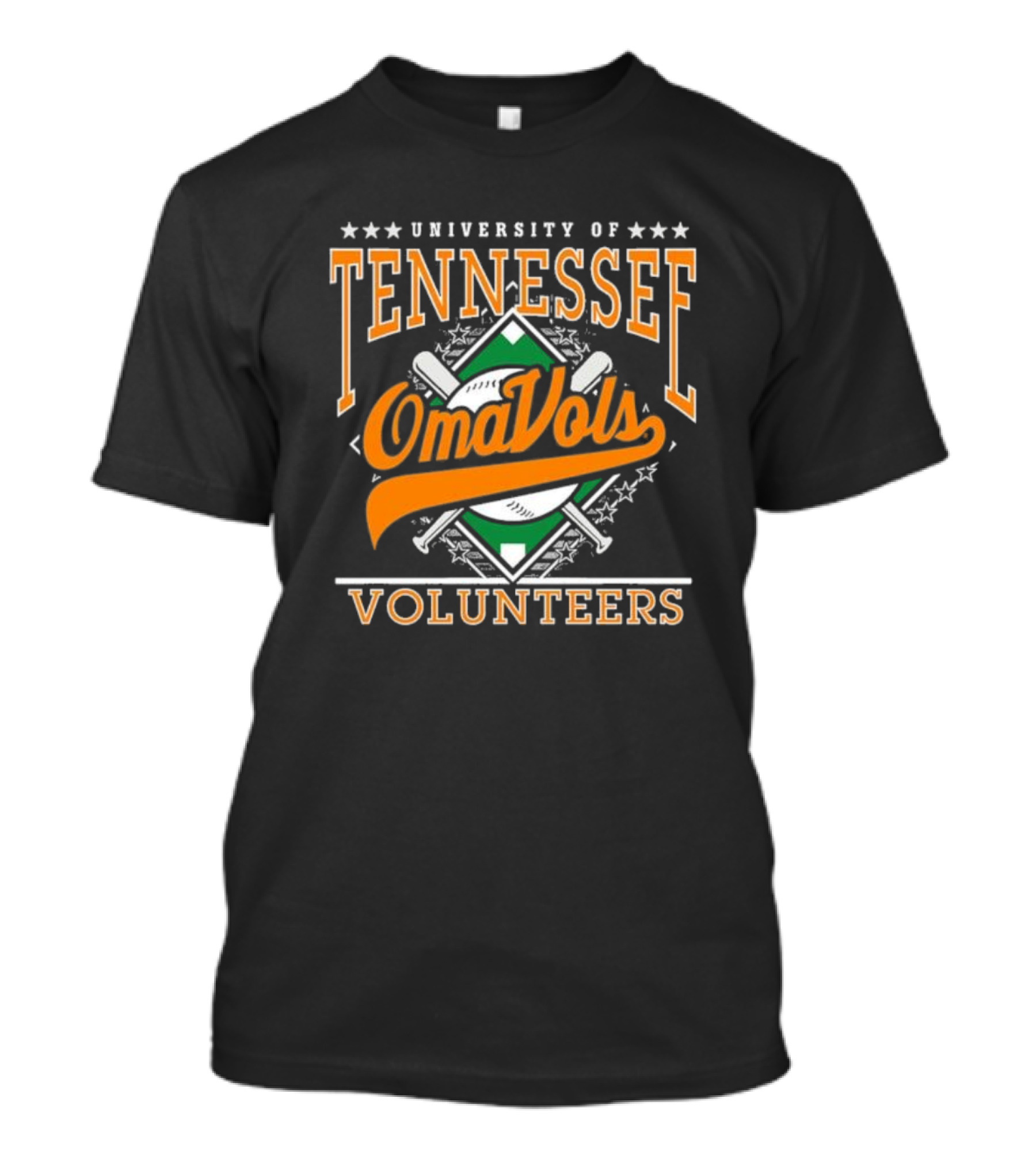 University Of Tennessee OmaVols Volunteers Baseball Throwback T-Shirt