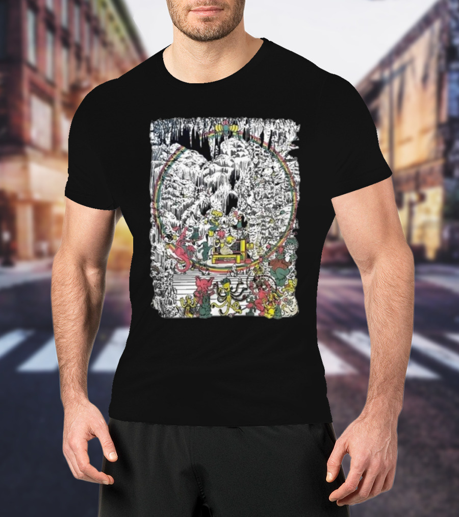 Brian Blomerth Sprinkle’s Glow Mineralogy Psychedelic Cavern Creatures And Vibrant Cosmic Scenes T-Shirt