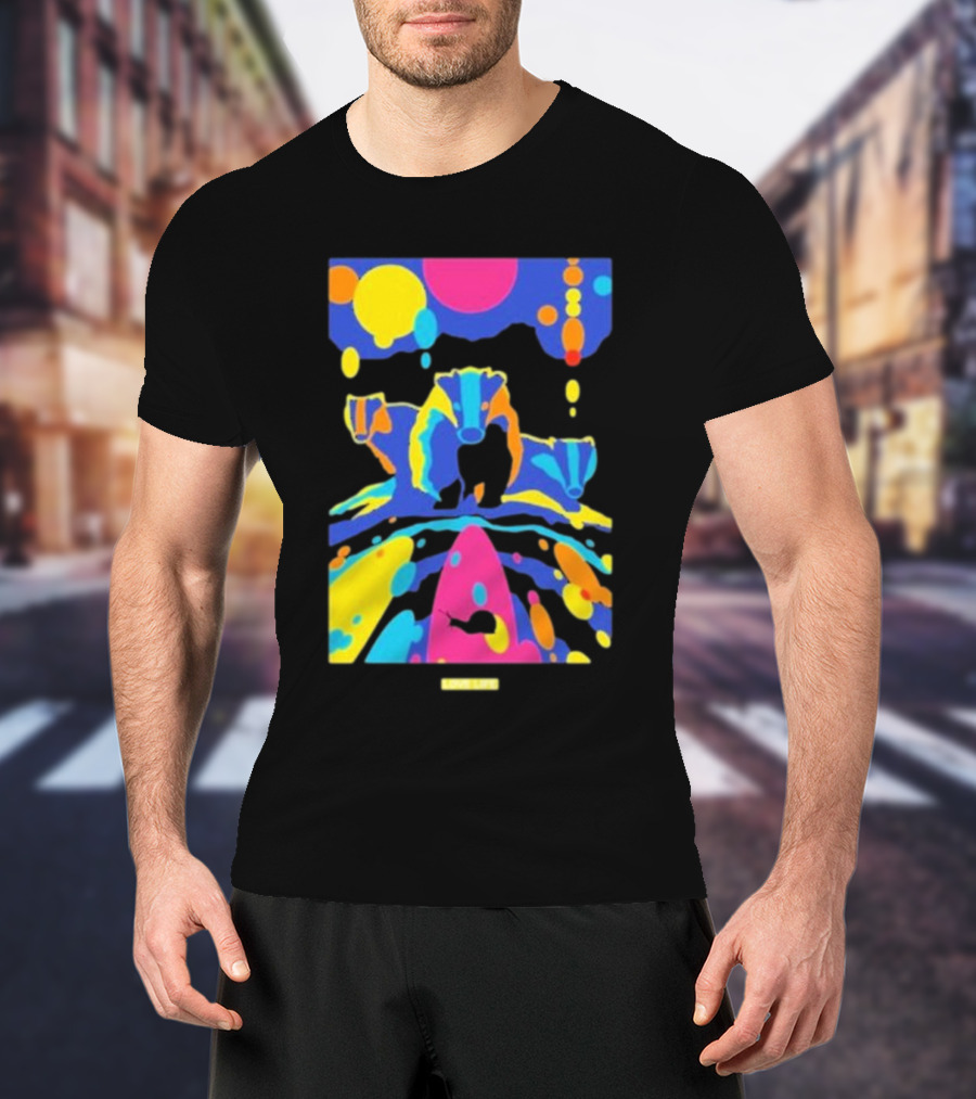 Chris Packham Badgers Glow In The Dark Colorful Wildlife T-Shirt