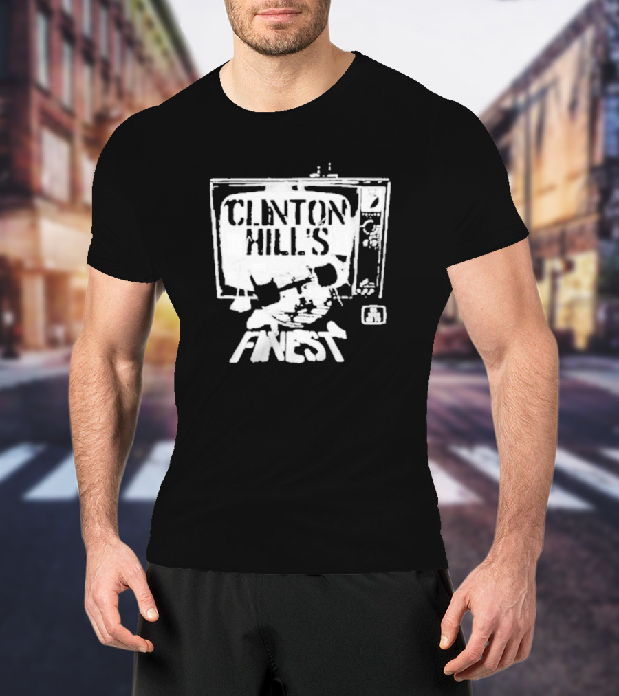 Clinton Hill's Finest As Seen On TV Retro Style Television T-Shirt