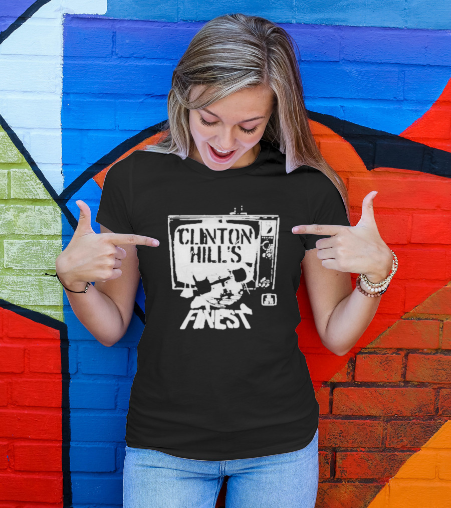 Clinton Hill's Finest As Seen On TV Retro Style Television T-Shirt