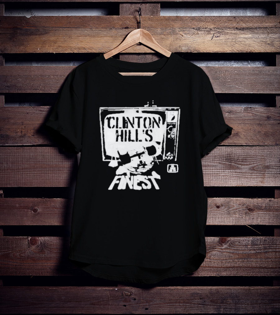 Clinton Hill's Finest As Seen On TV Retro Style Television T-Shirt