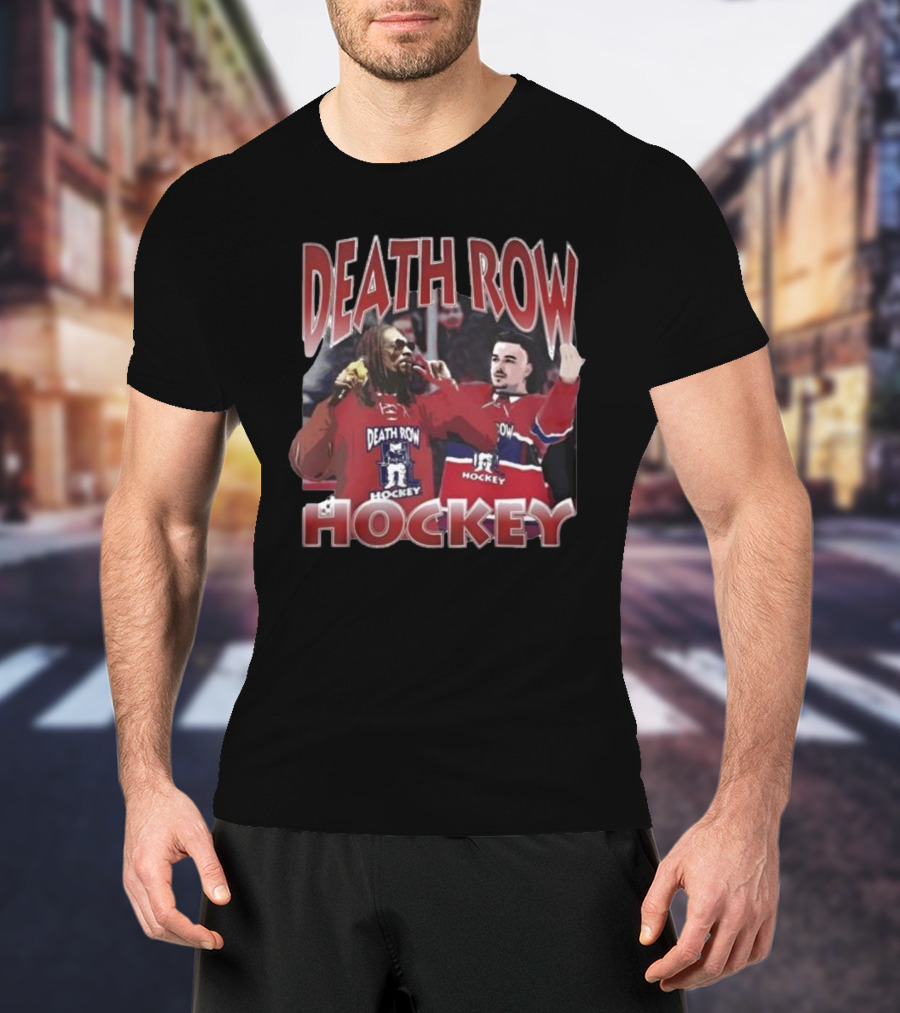 Death Row Hockey Sweater With Iconic Rapper And Player Graphics T-Shirt