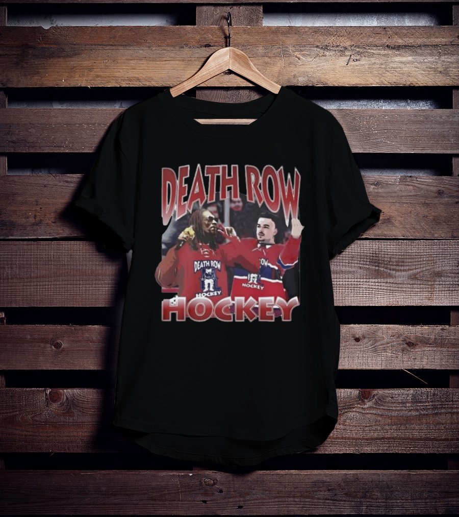 Death Row Hockey Sweater With Iconic Rapper And Player Graphics T-Shirt