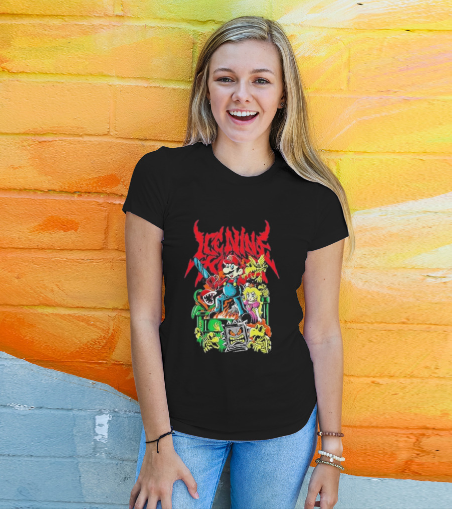 Ice Nine Kills Party Of Darkness Mario Horror Mashup T-Shirt