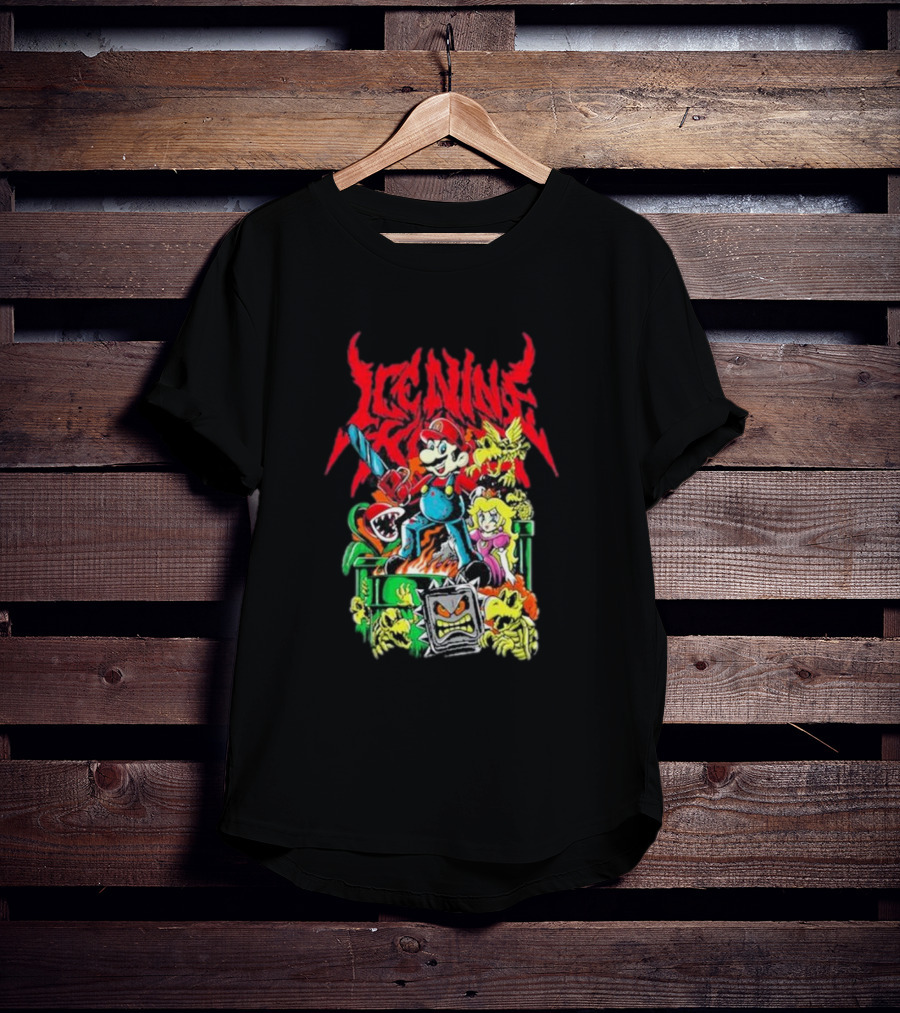 Ice Nine Kills Party Of Darkness Mario Horror Mashup T-Shirt