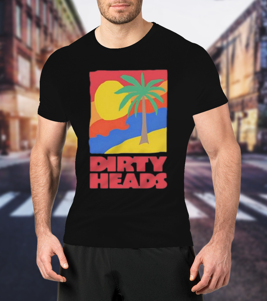 Dirty Heads Palm Tree Sunset Beach Vibes T-Shirt