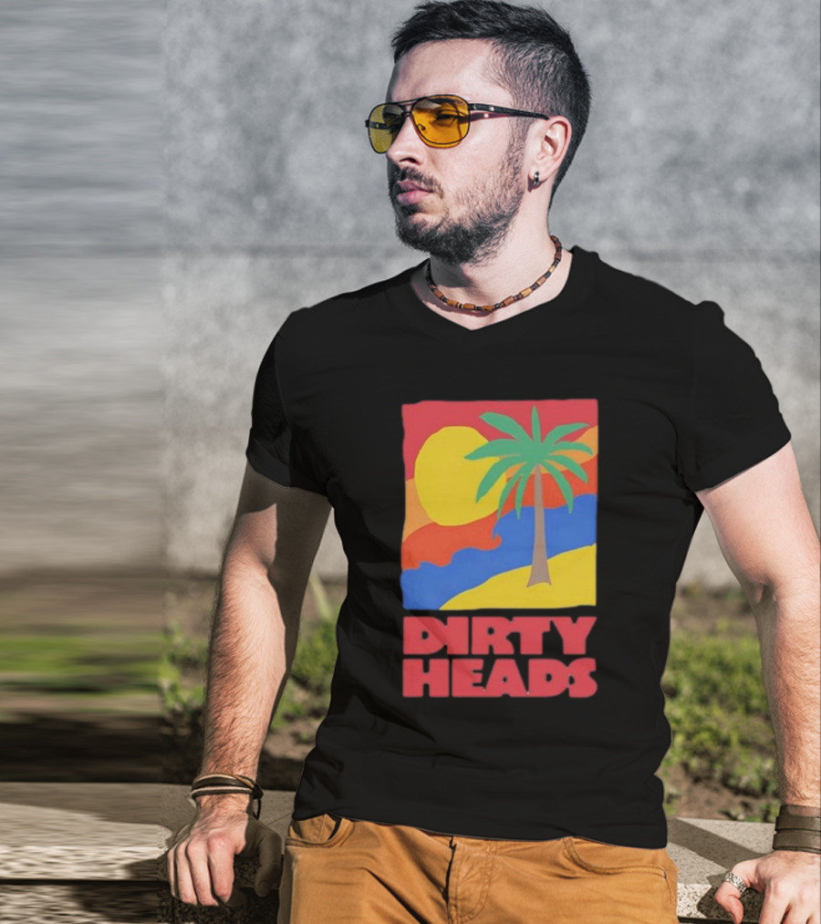Dirty Heads Palm Tree Sunset Beach Vibes T-Shirt