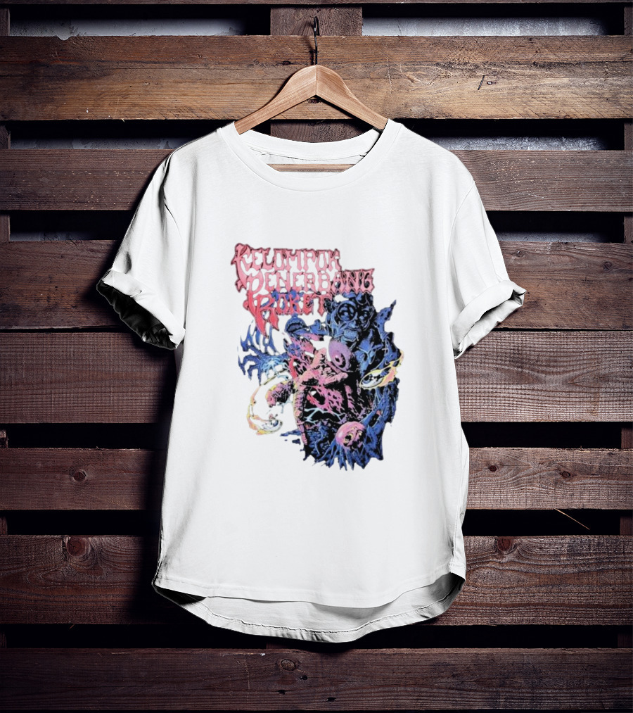 Kelompok Penerbang Roket Space Rage Psychedelic Monster T-Shirt