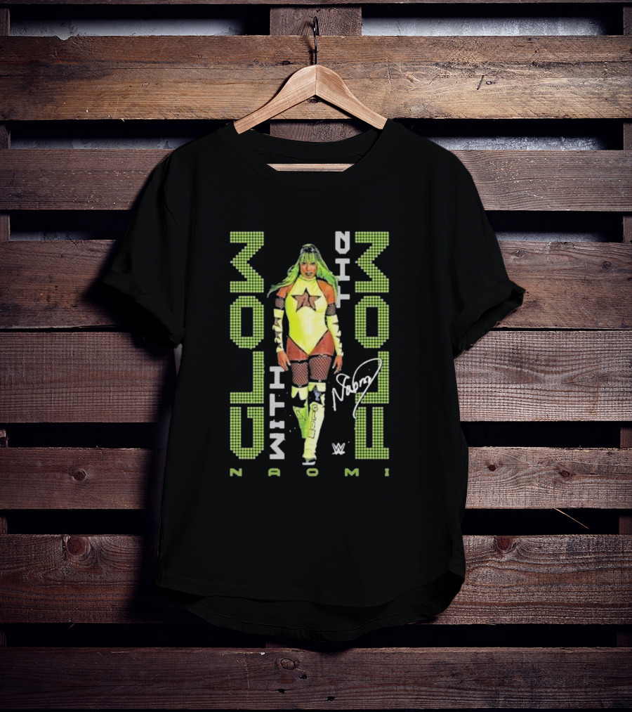 Naomi Glow With The Flow WWE Neon Star Signature T-Shirt