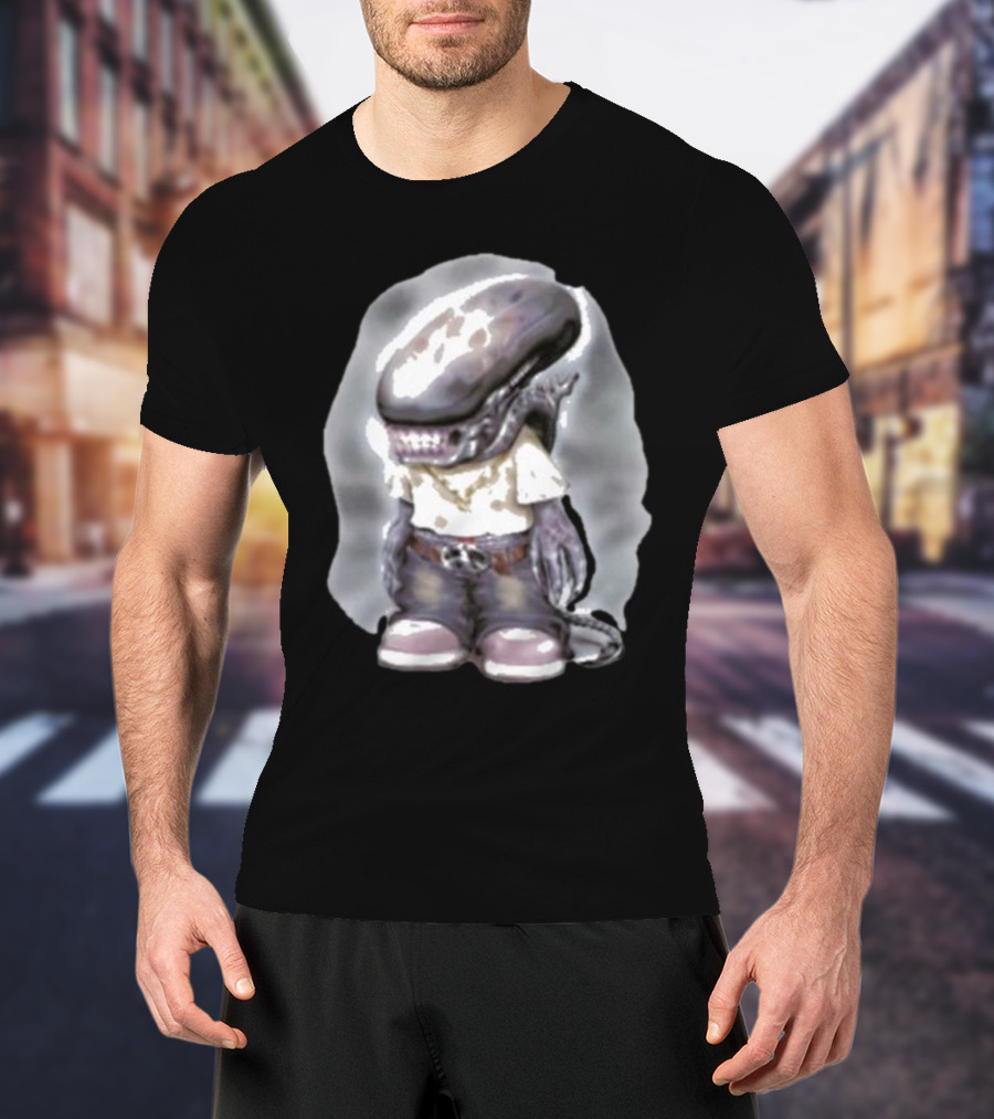 Pedro Xenomorph Alien Style Casual Outfit Character T-Shirt