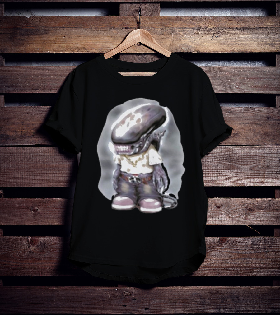 Pedro Xenomorph Alien Style Casual Outfit Character T-Shirt