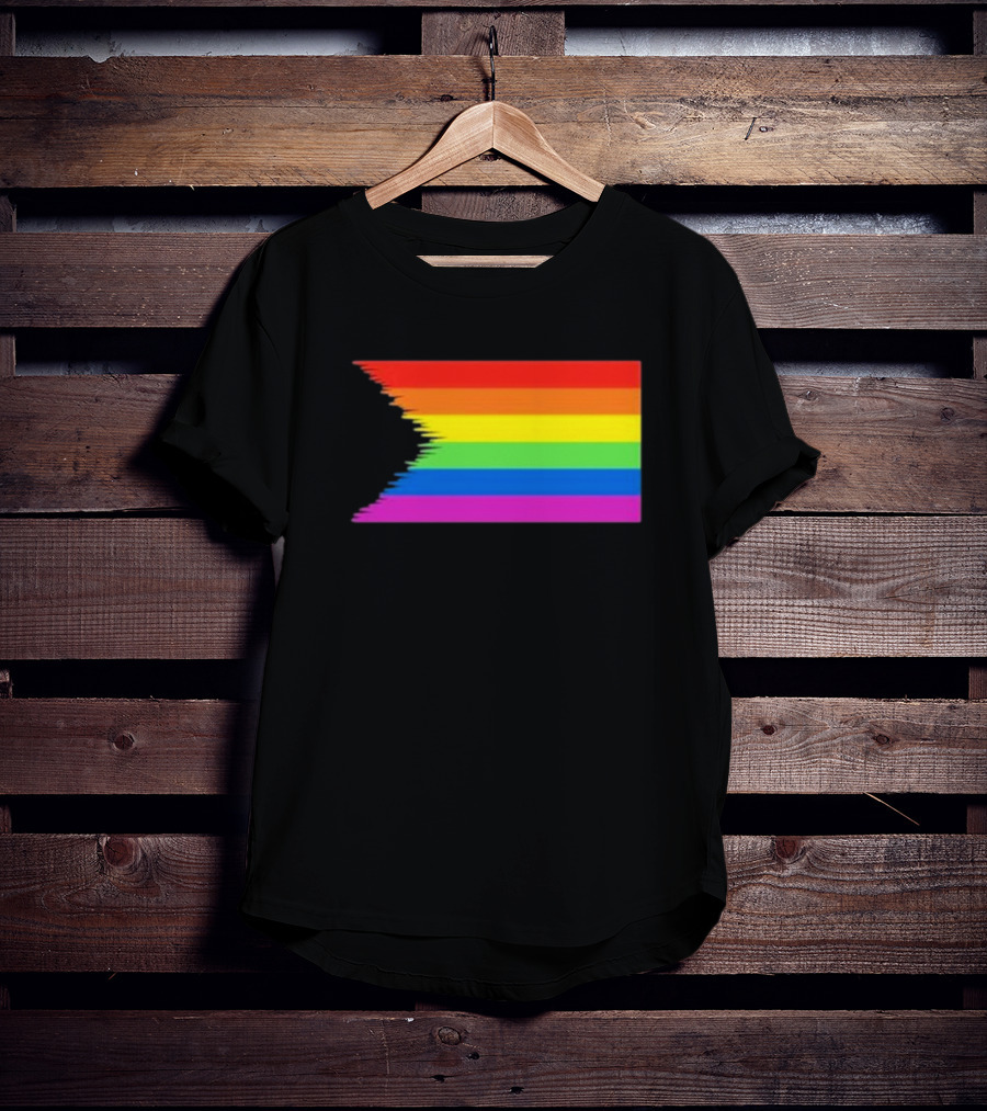 Pride Restored Flag Distorted Rainbow Bands T-Shirt