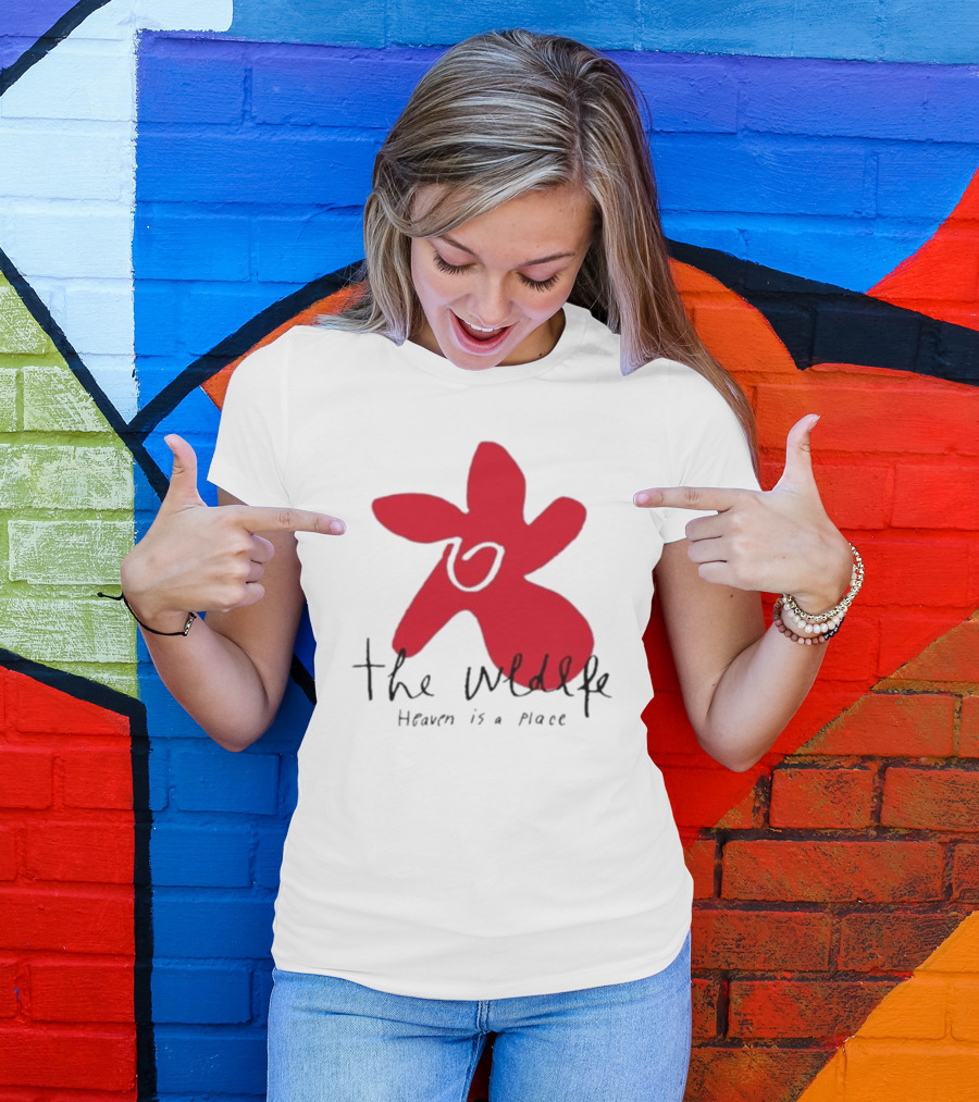The Wldlfe Heaven Is A Place Red Flower T-Shirt