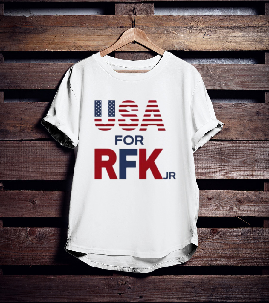 USA For RFK Jr American Flag T-Shirt