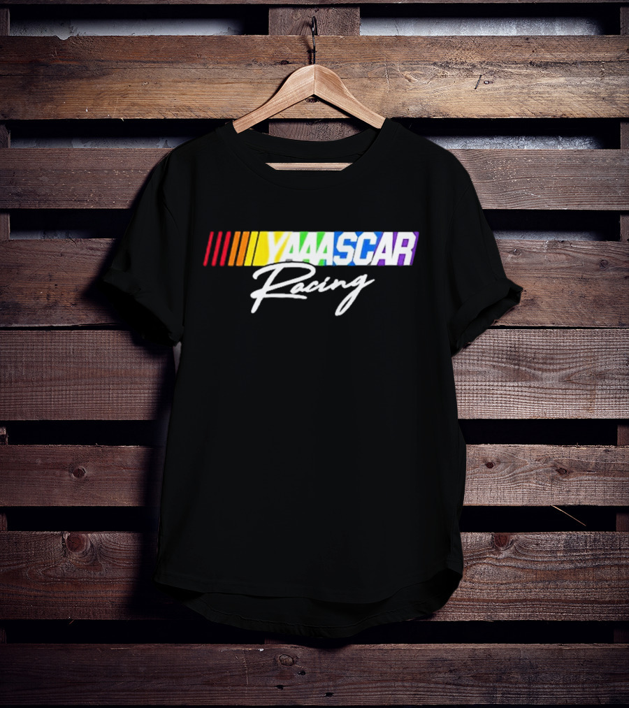 NASCAR Yaaascar Racing Checkered Flag Sports T-Shirt