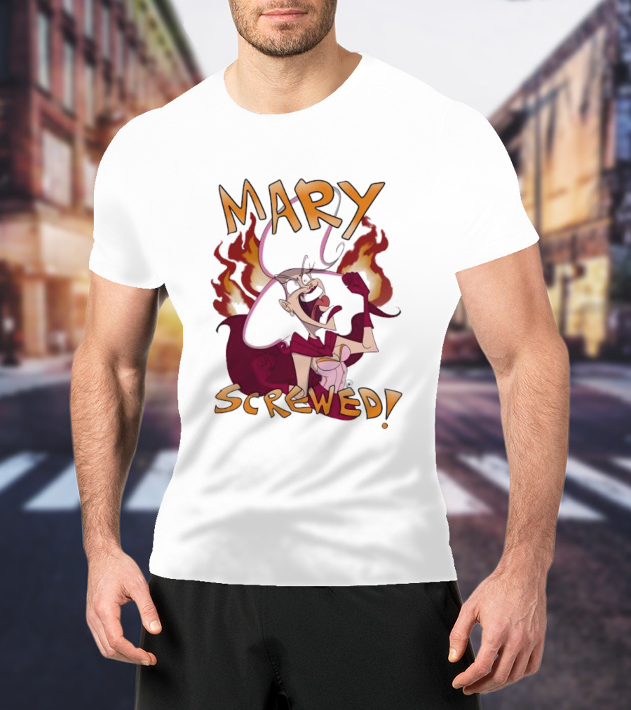 Mortal Kombat Mary Screwed Angry Fire T-Shirt