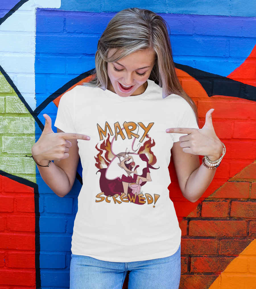 Mortal Kombat Mary Screwed Angry Fire T-Shirt