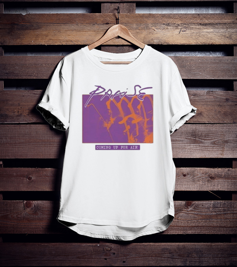 Praise Coming Up For Air Purple And Orange Abstract T-Shirt