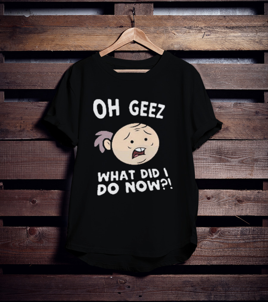 Purgatony Character Oh Geez What Did I Do Now Face Expression T-Shirt