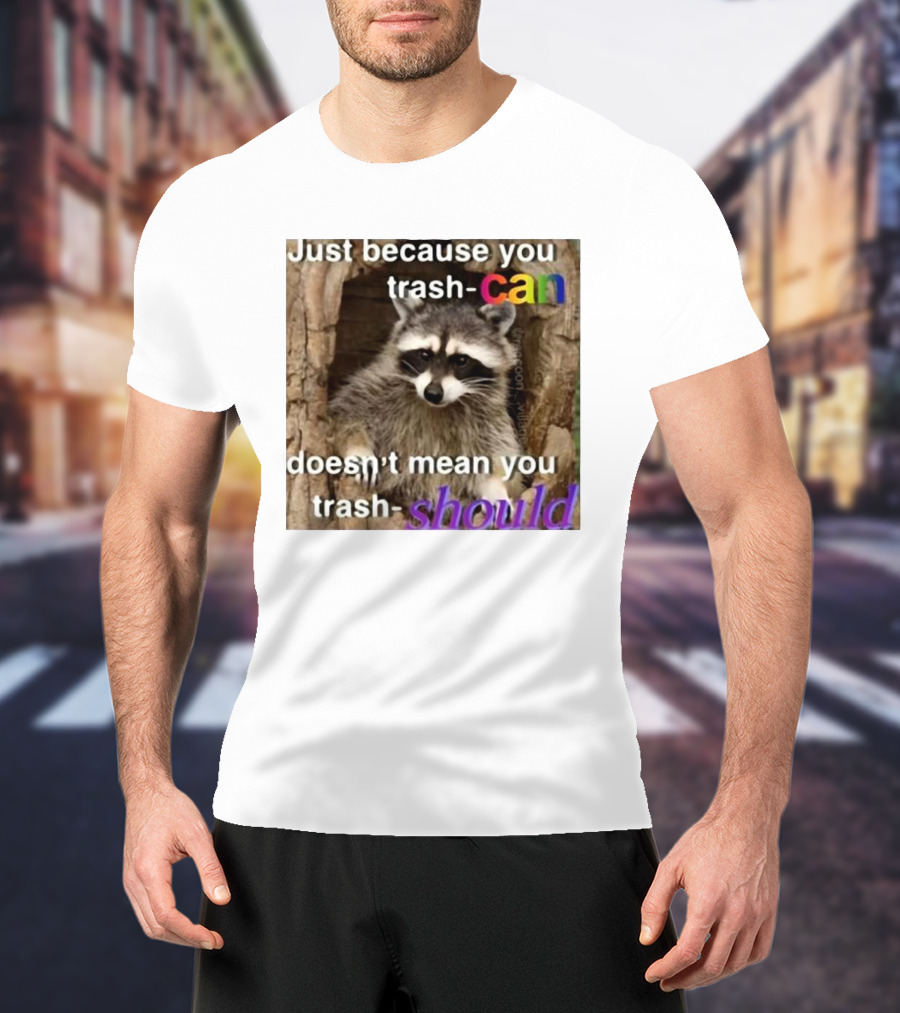 Just Because You Trash Can Doesn’t Mean You Trash Should Raccoon T-Shirt