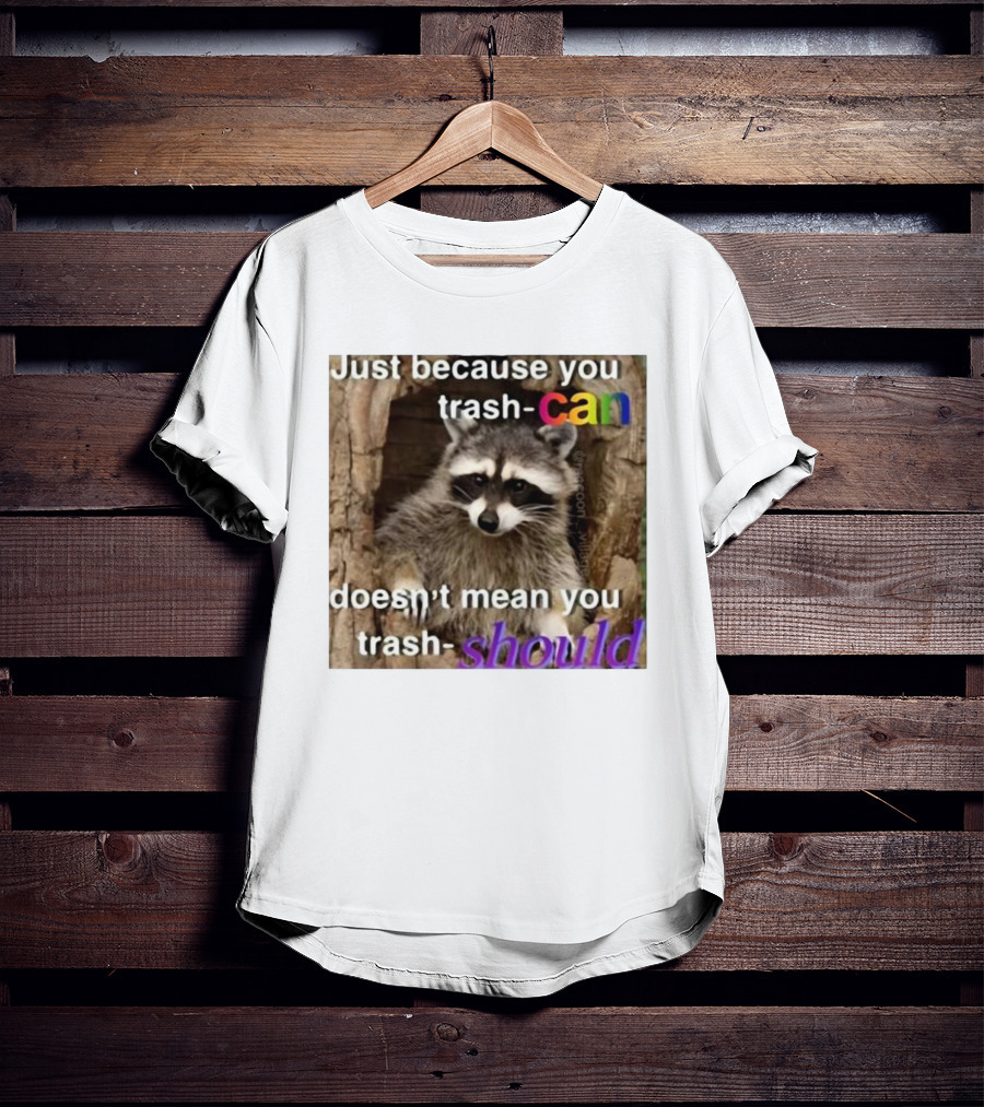 Just Because You Trash Can Doesn’t Mean You Trash Should Raccoon T-Shirt