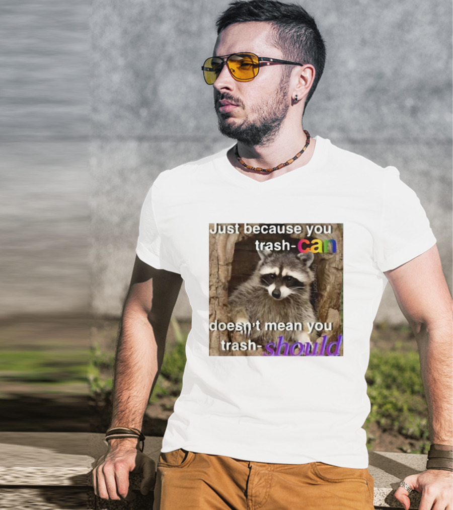 Just Because You Trash Can Doesn’t Mean You Trash Should Raccoon T-Shirt