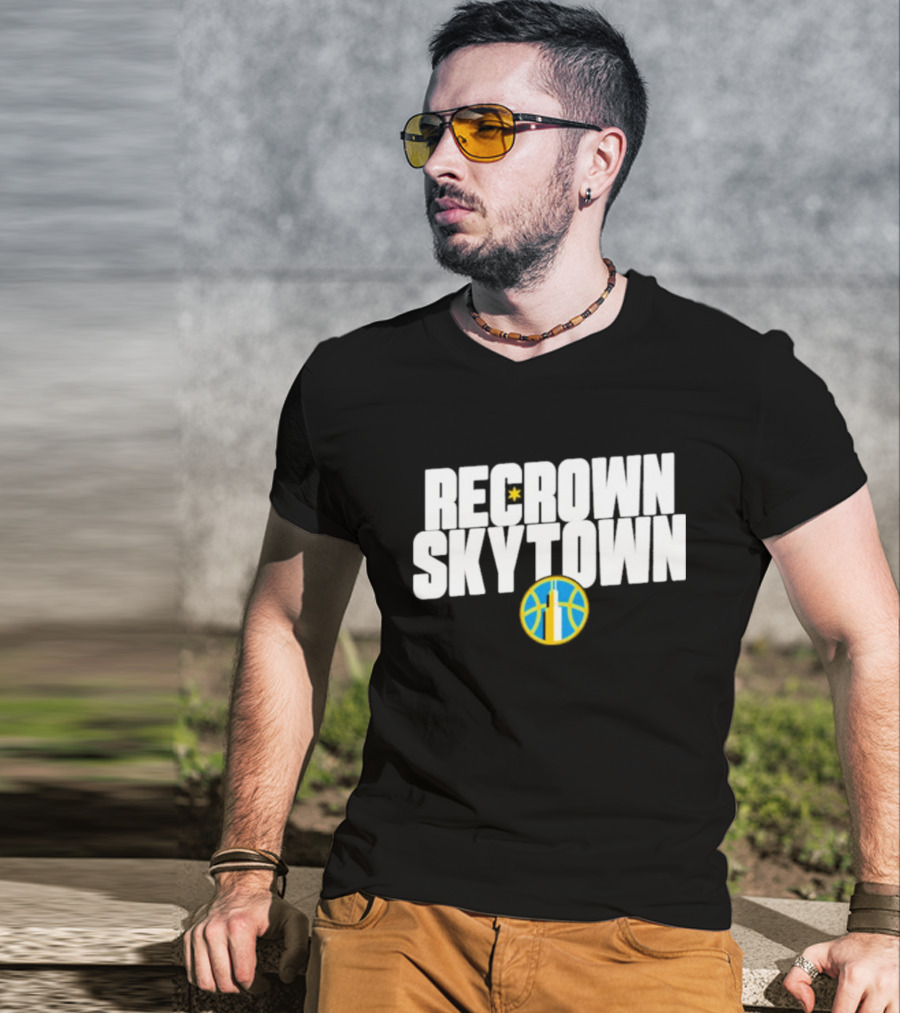 Recrown Skytown Basketball Skyline Star T-Shirt