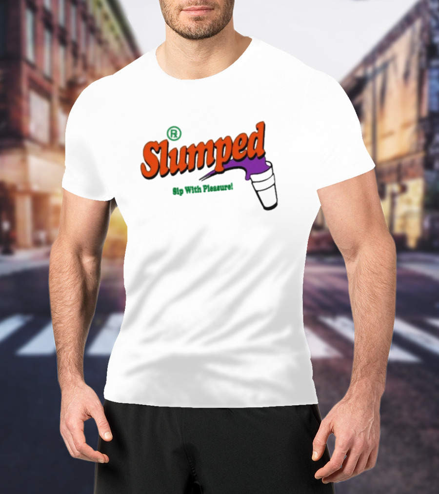 Slumpedboyz Newport Sip With Pleasure Slumped Cup T-Shirt