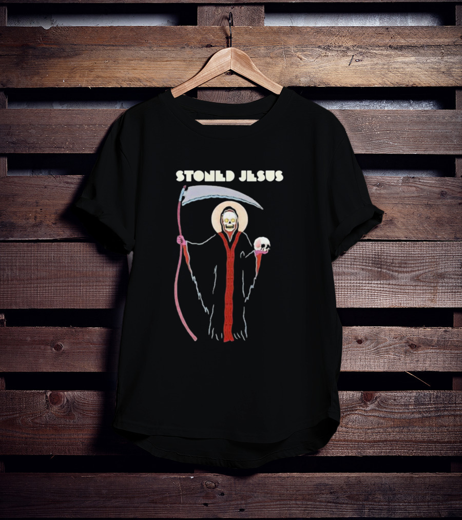 Stoned Jesus The Harvest Grim Reaper Bones T-Shirt