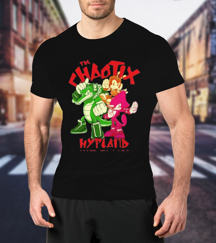 The Chaotix Hypland Vector The Crocodile Charmy Bee Espio The Chameleon T-Shirt
