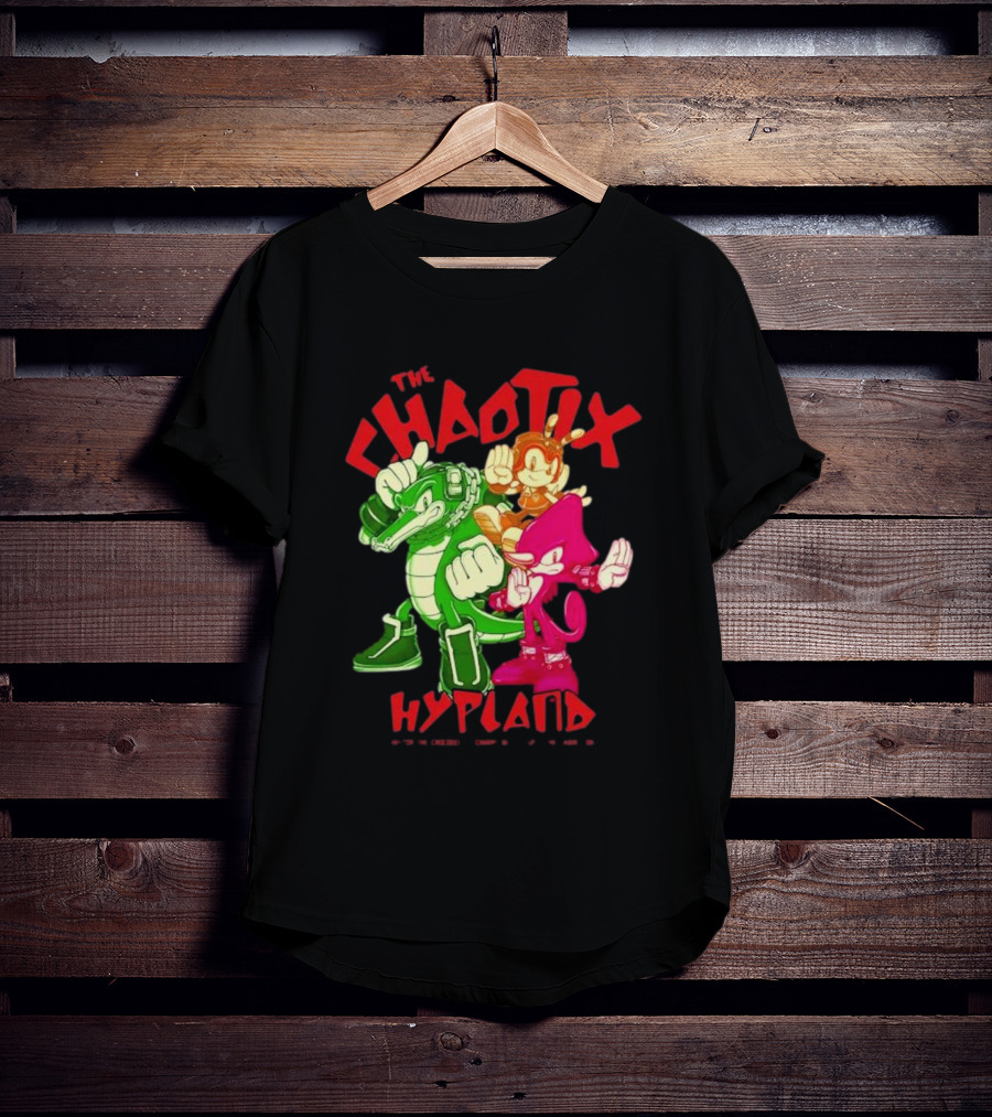 The Chaotix Hypland Vector The Crocodile Charmy Bee Espio The Chameleon T-Shirt