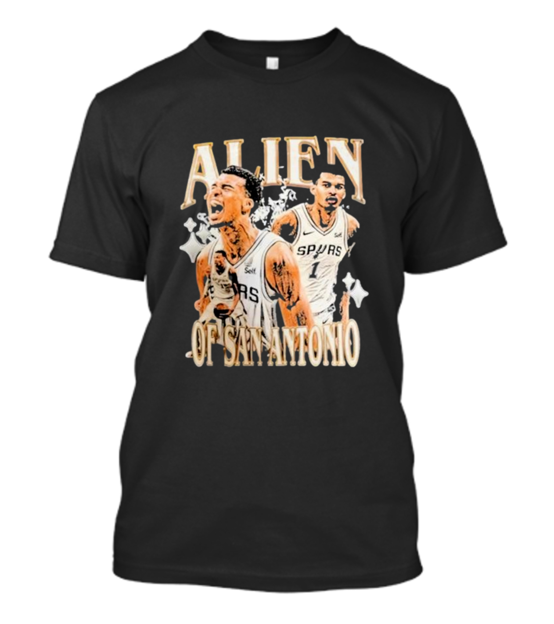 Alien Of San Antonio Spurs Basketball Star T-Shirt