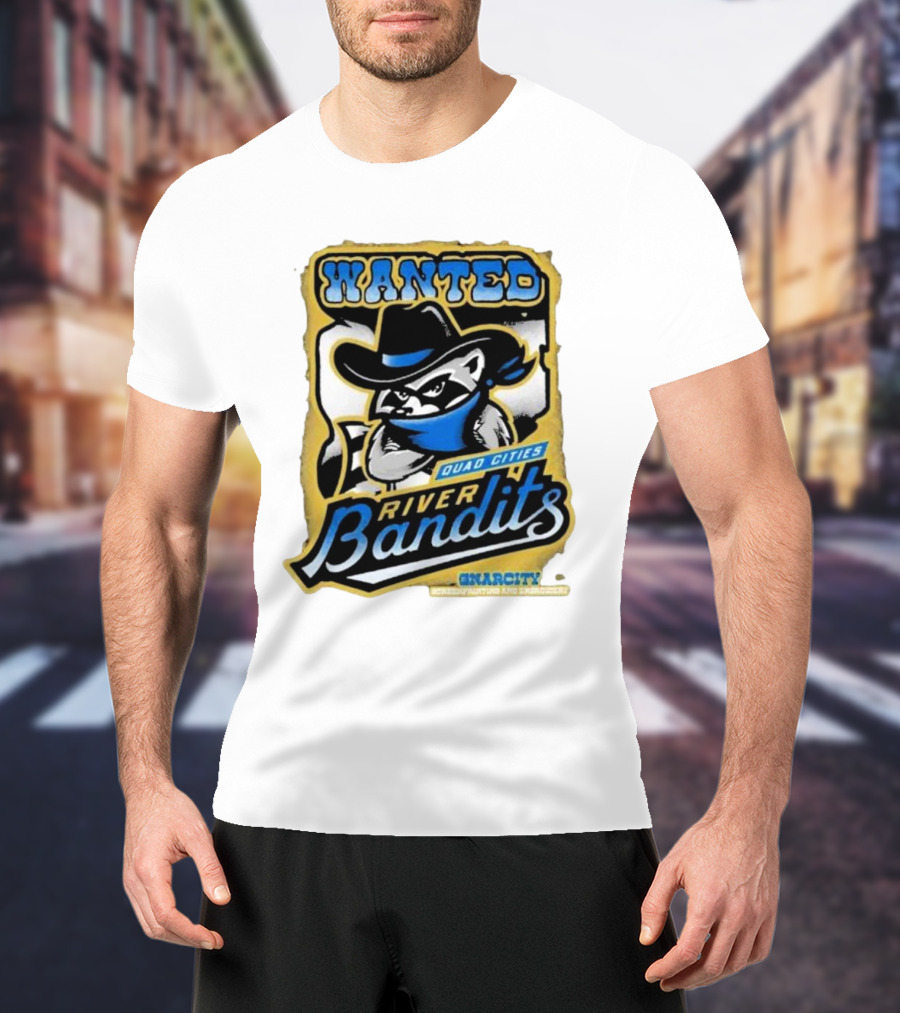 Wanted Quad Cities River Bandits Gnarcity Collectors And Knickleheads T-Shirt