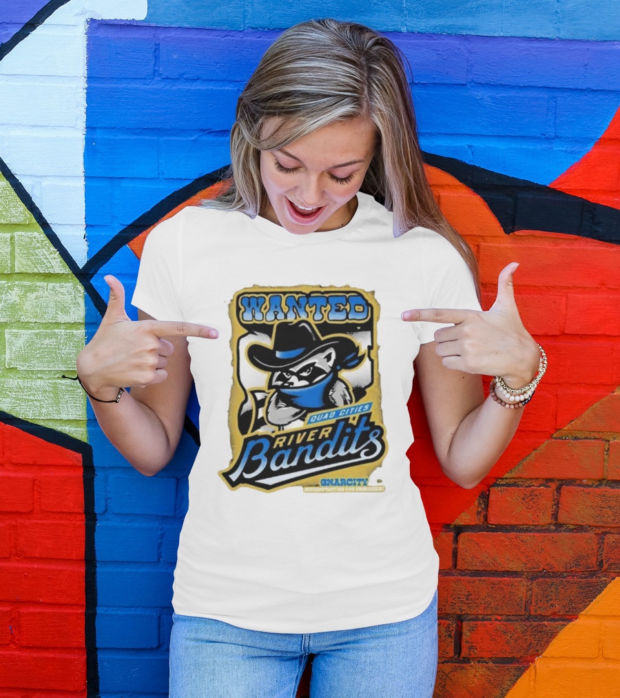 Wanted Quad Cities River Bandits Gnarcity Collectors And Knickleheads T-Shirt