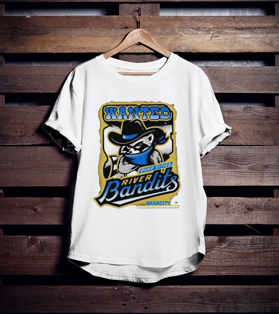 Wanted Quad Cities River Bandits Gnarcity Collectors And Knickleheads T-Shirt
