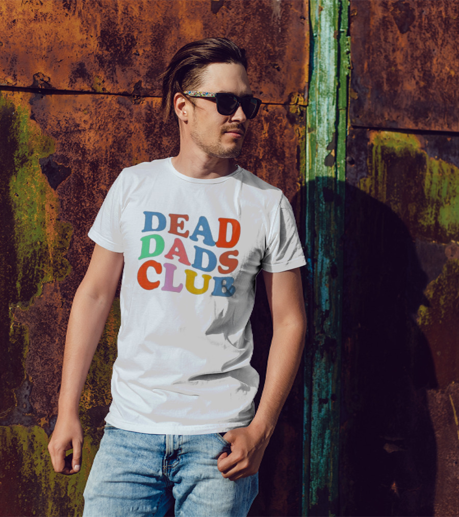 Wenshmoople Multicolored Dead Dads Club T-Shirt