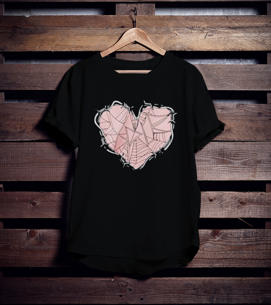 Xplr Barbed Wire Heart Geometric T-Shirt
