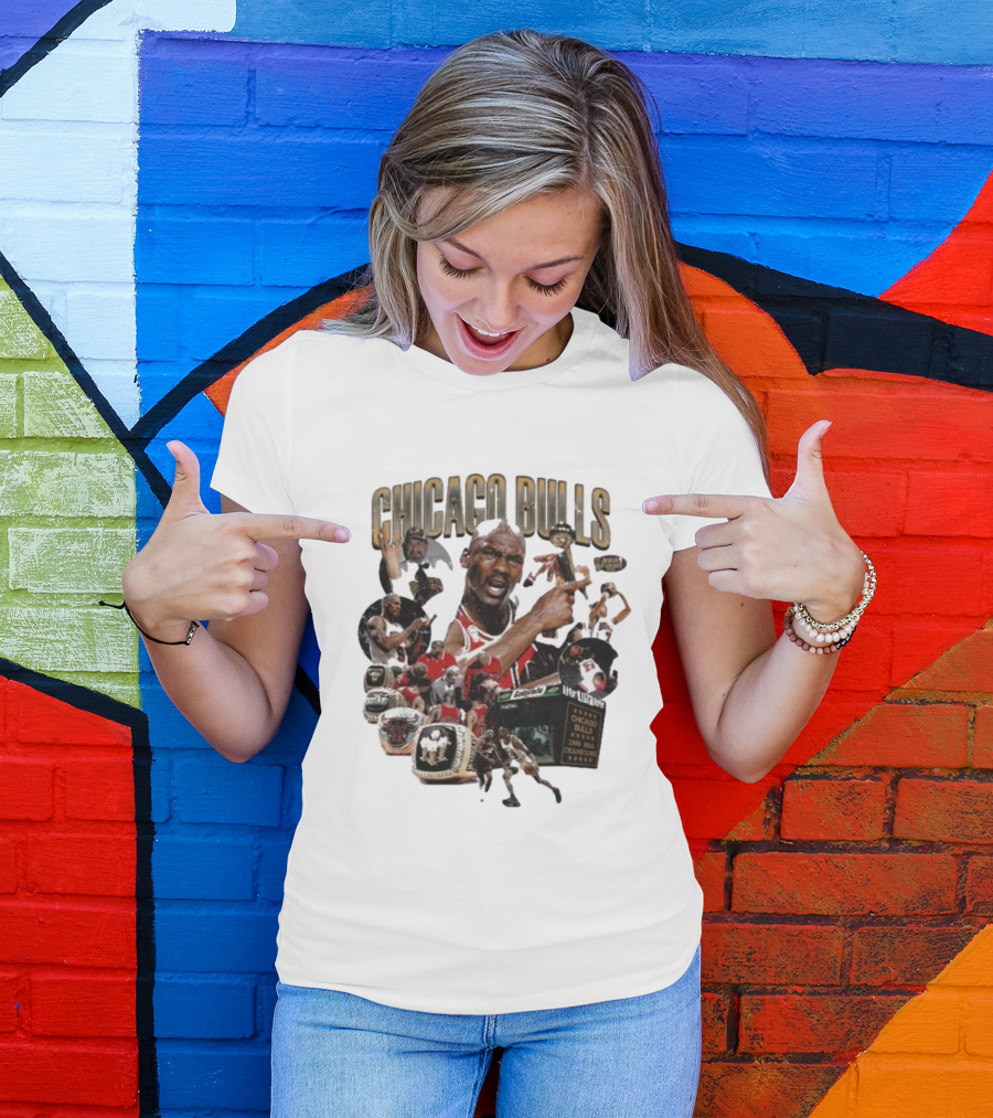 Chicago Bulls NBA Legends And Victory Celebrations T-Shirt
